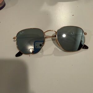 Ray-Ban Gold and Silver Sunglasses